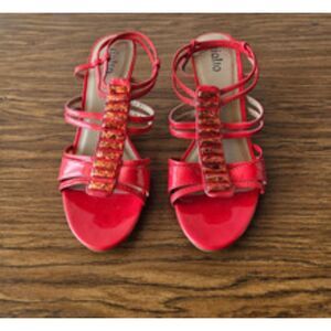 Rialto Red Strappy Patent Heels Parsons – Women’s Size 10M